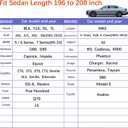 Car Cover Waterproof All Weather (Fit Sedan Length 196" to 208")