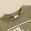 Toddler Baby Boy Summer Clothes Letter Print Short Sleeve Shirt Tops and Shorts Set Summer Outfit 2Pcs (0-6 Months)