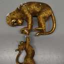 Deco 79 Polystone Monkey Decorative Sculpture Home Decor Statue, Accent Figurine 8" x 3" x 11", Gold