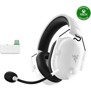 Razer BlackShark V2 Pro Wireless Xbox Gaming Headset: 50mm Drivers - Super Wideband Mic - Noise Isolating Earcups - for Xbox, PS5, Nintendo Switch 2, PC, Mac - Bluetooth, USB-C - 70hr Battery - White