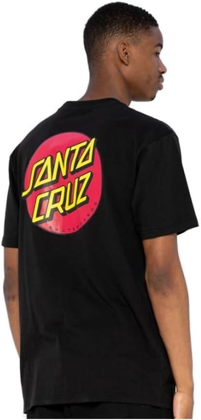 SANTA CRUZ Men's S/S T-Shirt Classic Dot Skate T-Shirt (XX-Large, Black)