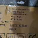 3-Piece Sectional Set, RAF/LAF Chaise And Armless Loveseat, Black