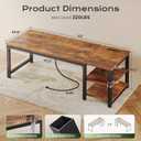 Huuger 63'' x 23.6'' Computer Desk with Power Outlets, 0.95'' Thick Desktop