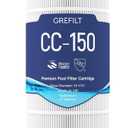 CC150 Pool Filter Cartridge, Compatible with Pentair Clean & Clear 150, Replaces Pleatco PAP150, Unicel C-9415, Pentair R173216, 150 sq. ft