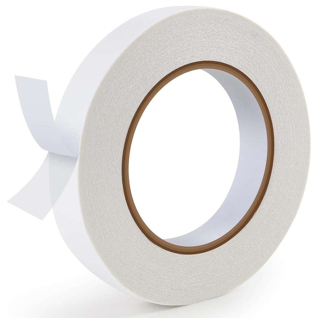 Gunlar Double Side Tape,3/4inch*100FT Adhesive Fabric Hem Tape No Sew Hemming Tape for Clothes,Pants,Curtains,Arts, Crafts,Carpet,Scrapbooking