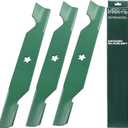Mower Blades for Husqvarna 54 Inch 532187256 Z254 YTH2454 LGT2554 LGT2654 RZ5424 YTH24V54 / Fits Craftsman Poulan Replaces OEM no. 187256 187254/3 Pack High Lift (187256)