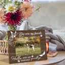 Cat Dog Memorial 4x6 Picture Frame, Bereavement Sympathy Gifts for Loss of Loss of Dog Cat Photo Frame, Pet Loss Gifts, Pet Memorial Wooden Photo Picture Frames 184XW-XK-goodbye