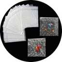 Funstreet 200 Pcs 5.5x5.5" Self Sealing Cellophane Bags Clear Cookie Cellophane Treat Bags with Seal, White Polka Dot Pack Of 2