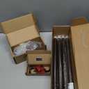 KAMANINA Single Curtain Rod 32 to 58 Inch(2.6-4.8Ft), 7/8 Inch Antique Bronze Adjustable Drapery Rod for Windows, Decorative Netted Texture End