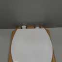 BEMIS 175 Commercial Open Front Plastic Toilet Seat, Heavy Duty Industrial Seat with Lid, Elongated, White