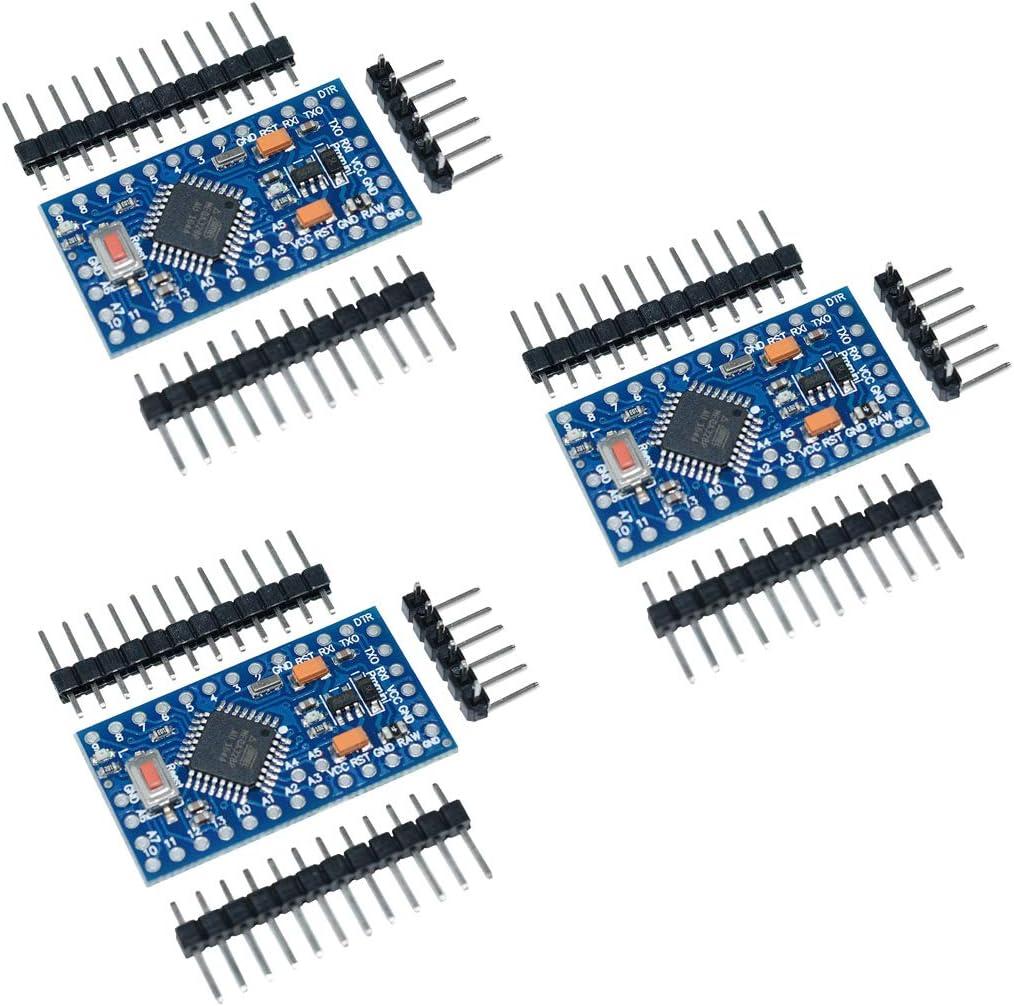 HiLetgo 3pcs Pro Mini ATmega328P 3.3V 8M Module Board with Crystal Oscillator Compatible Arduino Pro Mini Replace ATmega128 HiLetgo 3pcs Pro Mini ATmega328P 3.3V 8M Module Board with Crystal Oscillator Compatible Arduino Pro Mini Replace ATmega128