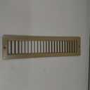 HVAC Premium 12" x 2" Toe Space Grille - HVAC Vent Cover [Outer Dimensions: 13.5 X 3.5] - Brown