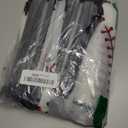 Flutesan 50 Pack Baseball Bag 6 x 8 Inch Plastic Party Favor Snack Bags Baseball Goodie Gift Storage for Kids Boys Birthday Sport Theme Party Supplies