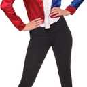 Suicide Squad Harley Quinn Costume Top (Large, Multi)