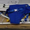 Baby Jumper Set with Hanging Shelf Adjustable Toddler Baby Bouncer Baby Toys (Blue)