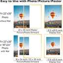 JCJMY 22x30 Picture Frame with 18x24 Mat, Display Photo 18x24 with Mat or 22 x 30 Without Mat, Wall Hanging Large 22 by 30 Poster Frame with Plexiglass, Gold