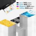 902XL Ink Cartridges Combo Pack for HP 902 XL Black Color Compatible for HP902 HP902XL OfficeJet 6978 6962 6968 6970 6958 6960 6975 6950 6954 6951 6956 6961 6963 6964 6966 Printer Cyan Magenta Yellow