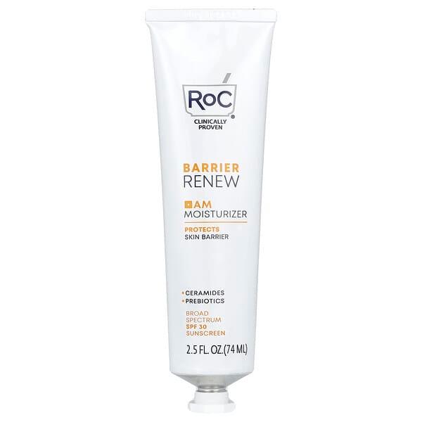 RoC Barrier Renew Day Cream with SPF 30, Moisturizer with Ceramides & Prebiotics to Protect Skin Barrier