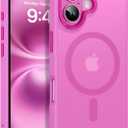 BENTOBEN Compatible with iPhone 16 Plus Case for Magnetic iPhone 16 Plus Phone Case [Compatible with Magsafe] Slim Translucent Matte Shockproof Bumper Drop Protection Girl Women Boy Cover, New Pink