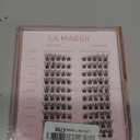 GAQQI Self Adhesive Eyelash Clusters, Natural Look No Glue Lashes 10-16mm, No Band Self Adhesive Lash Clusters 100pcs, Press On Lashes Invisible Band, With Lash Tweezer (LACE)