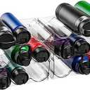 ClearSpace Water Bottle Organizer for Cabinet – Stackable Water Bottle Holder for Cabinet or Wine Rack for Home Organization Storage – Drink Organizer for Fridge, Kitchen Organization, 6 Pack