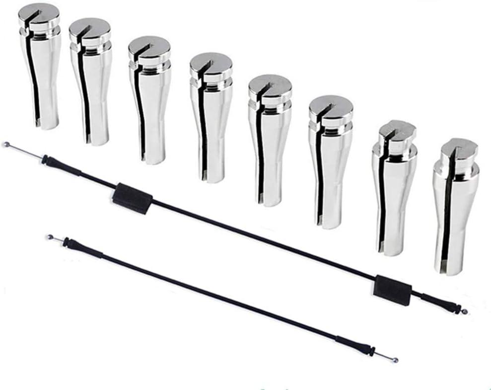 8 Ends Door Cable Repair Kit Compatible with Ford F-Series E-Series Ranger Expedition Excursion Navigator Latch Lock Handle Billet Aluminum + FordCargo Door Latch Release Cable