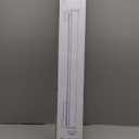 Glass Railing Post Silver Glass Balustrade Posts with Deepened Installation Slot 304 Stainless Steel Balustrade for Stairs, Balconies Cannot Add Handrail Version 220lbs Capacity (Mid Post, 25.6in)