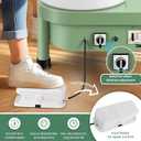 Huanyu Pottery Wheel Machine 25 cm/10" with Foot Pedal, Electric Ceramic Forming Machine with Detachable Basin DIY Art Clay Potter's Wheel for Beginners Adults At Home Pottery