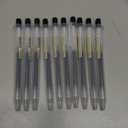 Muji Smooth Gel Ink Ballpoint Pen Knock Type 10-Pieces Set, 0.5 mm Nib Size, Black