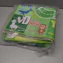 BATATADOCE Kids Rugs for Playroom - Educational Rug with ABC Alphabet, Animals Colors, ABC Rugs for Children Playroom Cartoon Kids Play Mat for Bedroom Decor, Green, 6x9 Feet