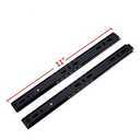 Drawer Slide 11 Inch Ball Bearing 3 Section Drawer Cabinet Slide, Side Mount 2pcs,Black