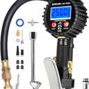 Digital Tire Pressure Gauge with Inflator: ENDARK 250 PSI Air Compressor Attachment Inflation Gun with Heavy Duty 360 Air Chuck & Extended Hose and Quick Connect Coupler