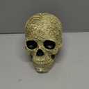 UJOY Creative Skull Flowers Sculpture 8.1'' Human Head Skeleton Statue Collectible Halloween Decoration Home Decor