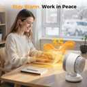 2-in-1 Fan Heater Combo, 1500W, Thermostat & 60 Oscillation | Remote & Tip-Over Protection, Overheat Protection, 2 Modes, for Home Bedroom Office