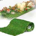 DUSPRO 71"x11" Sheet Moss Roll, Peel and Stick Moss Sheets for Crafts, Moss Sheets for Planters, Moss for Plants Indoor, Adhesive Moss Sheets for Fairy Garden, Sticky Moss for Table Decor
