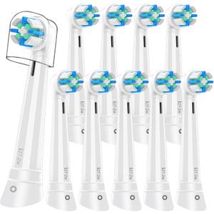 iO Replacement Heads Compatible with Oral b iO 2/3/4/5/6/7/8/9/10 Series Electric Toothbrush,Gum Care Toothbrush Head Compatible with Oral b iO Replacement Heads,10PCS White