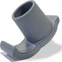 Walker Ski Glides for Folding Walkers | Non-Slip Winter Walker Accessories Tips for Outdoor Use | Fits Standard Rollators & Walkers with 1-1/8 Inch Legs - Set of 4, Grey