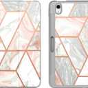 i-Blason Cosmo Case for iPad Air 5th Generation/4th Generation 10.9 (2022/2020), Full-Body Trifold with Built-in Screen Protector Protective Smart Cover with Auto Sleep/Wake & Pencil Holder (Marble)