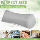 DoubleFill 2pcs Buckwheat Neck Support Pillow Cervical Pillow for Pain Relief Adjustable Buckwheat Hulls Breathable Support for Side Back Sleepers Lunch Break 15x6 Inch(Gray,Plush)