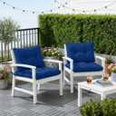 idee-home Outdoor Cushions for Patio Furniture, Couch Cushion Replacement, 26.5 X 26.5 In