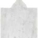 Santa Barbara Design Studio Joy to The World Square White Marble Charcuterie Cheese Tray with Handle, Small Black Tree Icon, 10.75" x 7"