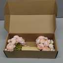 Ling's moment Ranunculus Artificial Flower, Faux Silk Mini Ranunculus Flowers for DIY Bouquet, Bulk Fake Wedding Filler Flowers for Centerpieces Arrangements Bridal Shower Decorations, Pink