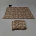 Floral Throw Pillow Covers 24x24 Farmhouse Block Print Pillow Covers Decorative Pillow Covers Couch Pillows for Living Room Vintage Accent Sofa Pillows Set of 2, Neutral