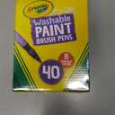 Crayola Washable Paint Brush Pens, Multicolor (8 Assorted Colors), Medium, Plastic
