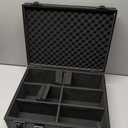 Trading Card Storage Box for 3" X 4" 35pt Toploaders 600+, Sturdy Secure Large Capacity Hard Case with 6 Foam Stoppers, Fits Toploader Magnetic Holders MTG Baseball Sports Card Storage Box Case