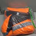 TCCFCCT Hi Vis Jackets for Men, Class 3 Reflective Safety Jackets for Men, Waterproof High Visibility Winter Bomber Rain Jacket for Mens Construction Work, High Vis Jacket, Meets Ansi, J-Orange, XL