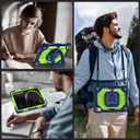 Auizotl Case for iPad (A16) 11th/10th Generation 2025/2022,Heavy Duty Shockproof 10th Generation iPad Case with 360 Rotating Stand Screen Protector for i Pad 11.0/10.9 Inch Cover,Navy Green