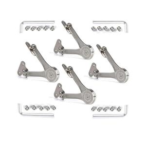 4-Pack] Heavy Duty Lid Stay Hinges QBOSO Folding Lid Support Hinge,Perfect for Cabinet,Closet,Wardrobe or Toy Box 110 Degree Heavy Duty Style