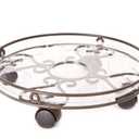 Panacea Products 14-Inch Cameo Plant Caddy, Black