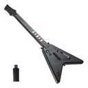 DOYO PC Wireless Guitar Hero Controller with Dongle for PS3, PS4/PlayStation 4, Compatible with Guitar Hero & Rock Band, Plug-and-Play, Black